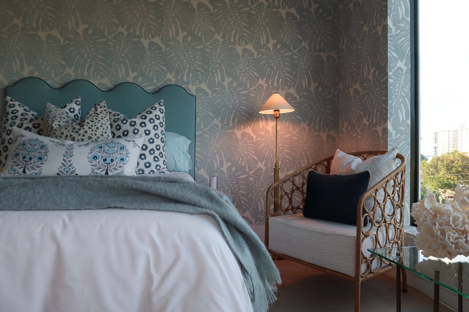 Interior vignette by Hannah Brooke Design
