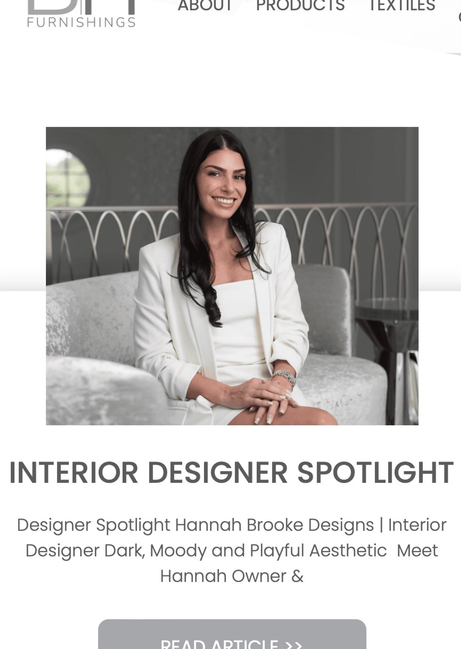 Hannah Brooke Design featured in Blend Home Furnishings